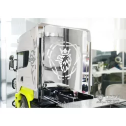 Lesu RVS Spiegelplaat Voor Scania Achterwand (1/14)