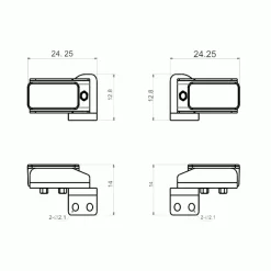 Liebherr L574 Wiellader Lichtset Achter (1/15) -Speelgoedwinkel Voor Vrachtwagens LES S 1275 lesu liebherr l574 wheelloader rear light set 7 800x800w