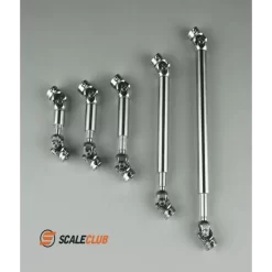 Scaleclub RVS CVD Aandrijfas 62-80mm (1/14)