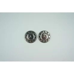 Scaleclub RVS Naafdeksel Mercedes (1/14)