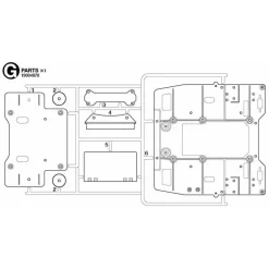 Tamiya Volvo FH16 Bodemplaat (G / 19004978) 1/14