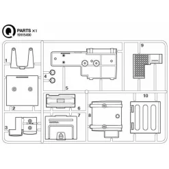 Tamiya Volvo FH16 Brandstof Tanks Onderdelen (Q / 19115490) 1/14