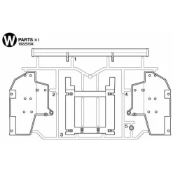 Tamiya Volvo FH16 Chassis Eind Onderdelen (W / 19225194) 1/14