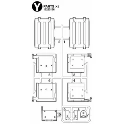 Tamiya Volvo FH16 Achter Spatborden (Y / 19225196) 1/14