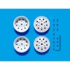 Tamiya Achter / Trailas Velgen Set Wit (1/14)
