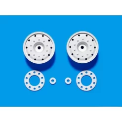 Tamiya Supersingle Velgen Wit Voor Lagers (1/14)