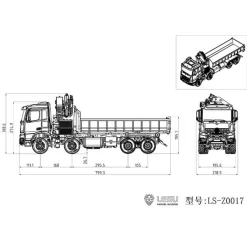 Benz Arocs 8x8 Afzetcontainer & Autolaadkraan 1/14 - ARTR -Speelgoedwinkel Voor Vrachtwagens lesu LS Z0017 mercedes arocs 8x8 container crane truck 11 800x800w.jpg
