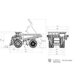 Aoue R100E Mijnbouw Vrachtwagen 1/16 - Kit 39 Aoue R100E Mijnbouw Vrachtwagen 1/16 - Kit -Speelgoedwinkel Voor Vrachtwagens lesu RD A0003 aoue r100e mining truck kit 2 800x800w.jpg