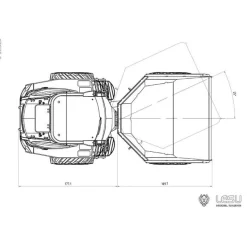Aoue 6MDX 4x4 Hydraulische Dumper 1/14 - Kit -Speelgoedwinkel Voor Vrachtwagens lesu RD A0011 RTR aoue 6mdx 4x4 hydraulic dumper rtr 31 800x800w