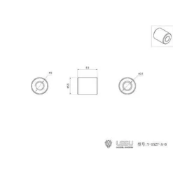 Lesu Hydrauliek Soldeer Verbinding M3 X Buis 3x2mm -Speelgoedwinkel Voor Vrachtwagens lesu hydraulic soldering connection m3 x tube 3x2mm 4 800x800w