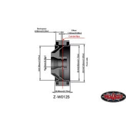 RC4WD Diesel Beadlock Voorvelgen Voor Tamiya Truck 1/14 -Speelgoedwinkel Voor Vrachtwagens rc4wd zw0125 metal beadlock rims tamiya front 1 14 7 800x800w