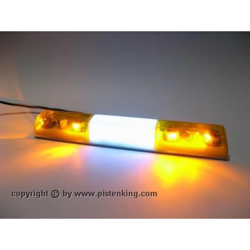 Pistenking Zwaailichtbalk Geel 4 Voudig 2 Pistenking Zwaailichtbalk Geel 4 Voudig - Afbeelding 2