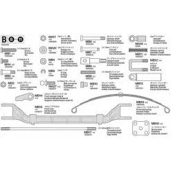 Tamiya Mercedes Arocs 3348 Tipper Metalen Onderdelen (B/19403485)