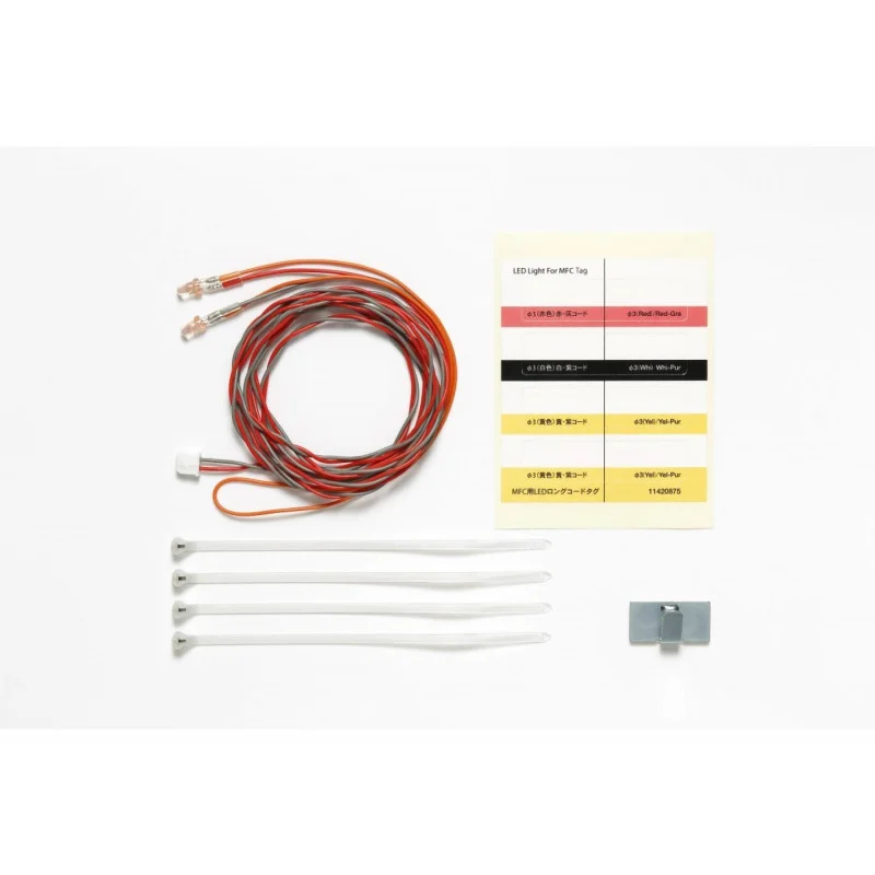 Tamiya MFC LED 3mm Rood 1100mm Kabel Lengte - 56549 1 Tamiya MFC LED 3mm Rood 1100mm Kabel Lengte - 56549