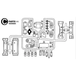 Tamiya Frame Onderdelen C (C / 0005564)