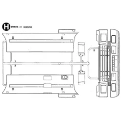 Tamiya Volvo FH12 Bumper (H / 0005780) 1/14