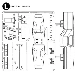 Tamiya Volvo FH12 Interieur (L / 0115273) 1/14