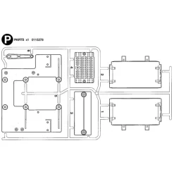 Tamiya Volvo FH12 Achter Spatborden (P / 0115278) 1/14