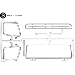 Tamiya Volvo FH12 Ramen Getint (S / 0115279) 1/14