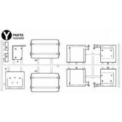 Tamiya Mercedes Actros 3363 Achter Spatborden (Y / 10225269) 1/14