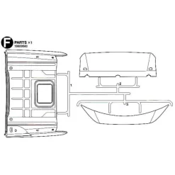 Tamiya Dak Mercedes Actros(F / 19000500) 1/14