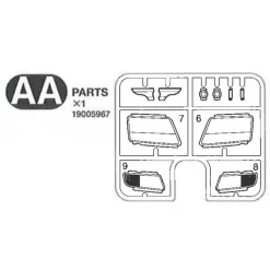 Tamiya MAN TGX Koplamp Glazen (AA / 19005967) 1/14