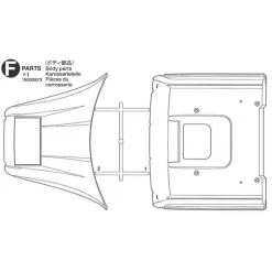 Tamiya MAN TGX Dak En Spoiler (F / 19005973) 1/14