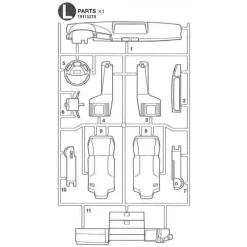 Tamiya MAN TGX Interieur Voor (L / 19115278) 1/14