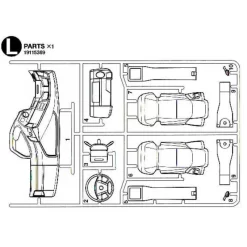 Tamiya Mercedes Actros Interieur (L / 19115369) 1/14
