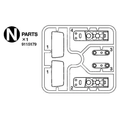 Tamiya Scania Koplampen En Spiegels (N / 9115179) 1/14