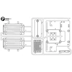 Tamiya Scania R470 Achter Spatborden (P / 9115183) 1/14