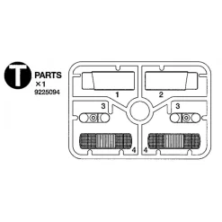 Tamiya Scania Koplampen En Achterlichten (T / 9225094) 1/14
