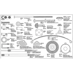 Tamiya Scania R620 / MAN TGX 26.540 Metalen Onderdelen C (9400897) 1/14