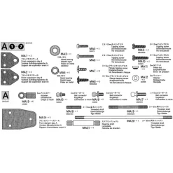 Tamiya Metalen Onderdelen A (9415143) 1/14