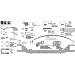 Tamiya Metalen Onderdelen B (9415144) 1/14