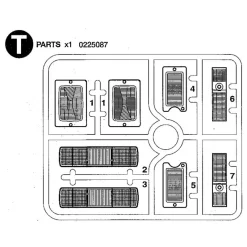 Tamiya Volvo FH12 Koplamp Glazen (T / 0225087) 1/14