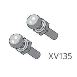 Verkerk Volvo FH16 Kogelkoppen M2 2 Stuks - XV135
