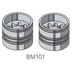 Verkerk Volvo FH16 Alu Achtervelgen 2 Stuks - BM101