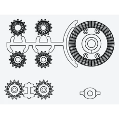 Verkerk Volvo FH16 Tandwielen Set Achteras Kunststof
