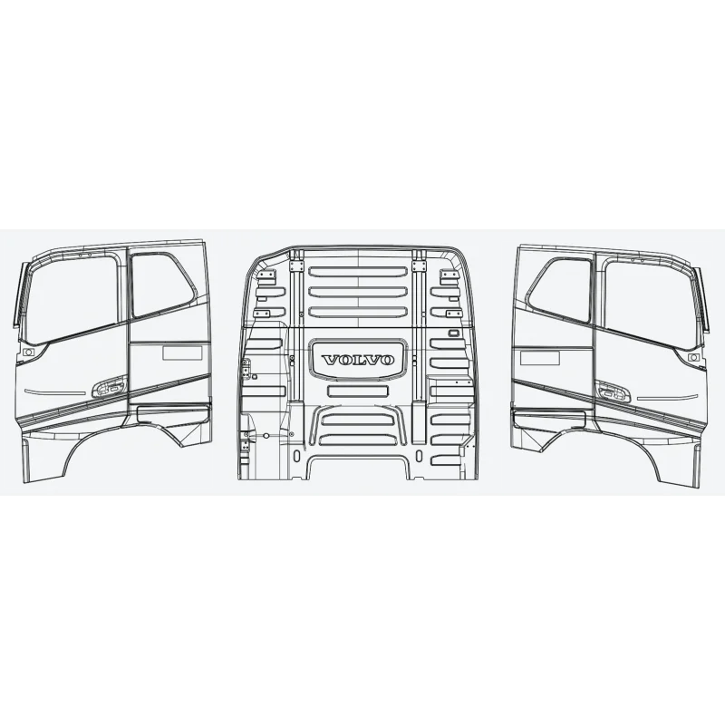 Verkerk Volvo FH16 Cabine Wanden 1 Verkerk Volvo FH16 Cabine Wanden